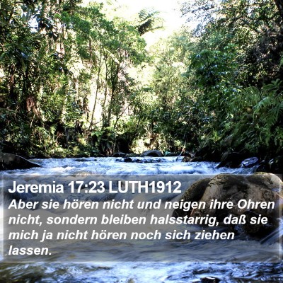 Jeremia 17:23 LUTH1912 Bible Verse Image