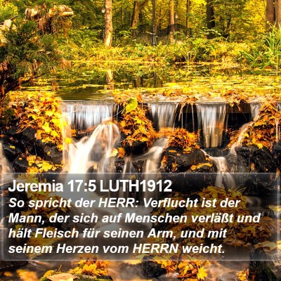 Jeremia 17:5 LUTH1912 Bible Verse Image