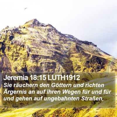 Jeremia 18:15 LUTH1912 Bible Verse Image