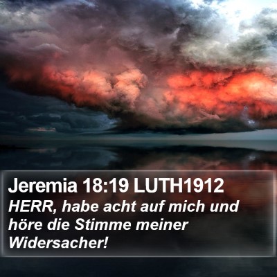 Jeremia 18:19 LUTH1912 Bible Verse Image