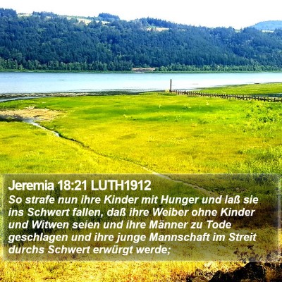 Jeremia 18:21 LUTH1912 Bible Verse Image