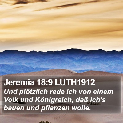 Jeremia 18:9 LUTH1912 Bible Verse Image