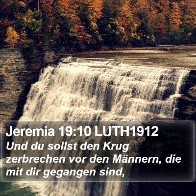 Jeremia 19:10 LUTH1912 Bible Verse Image