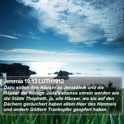 Jeremia 19:13 LUTH1912 Bible Verse Image