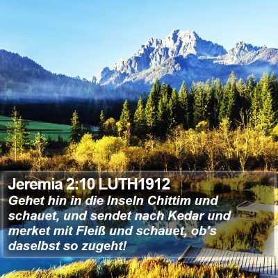 Jeremia 2:10 LUTH1912 Bible Verse Image