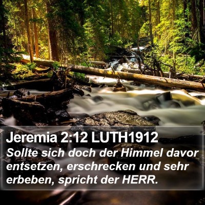 Jeremia 2:12 LUTH1912 Bible Verse Image