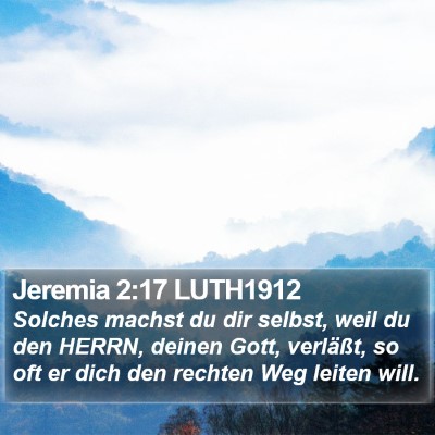 Jeremia 2:17 LUTH1912 Bible Verse Image