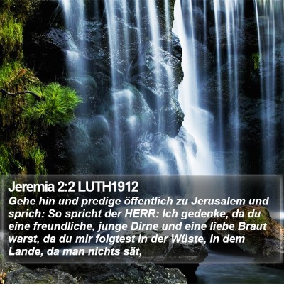 Jeremia 2:2 LUTH1912 Bible Verse Image