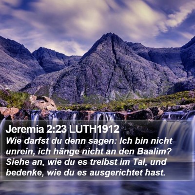Jeremia 2:23 LUTH1912 Bible Verse Image