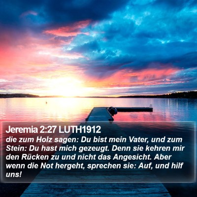 Jeremia 2:27 LUTH1912 Bible Verse Image