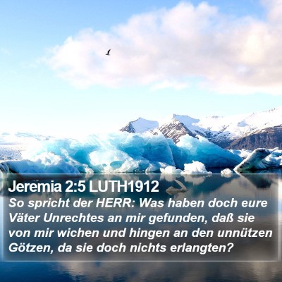 Jeremia 2:5 LUTH1912 Bible Verse Image