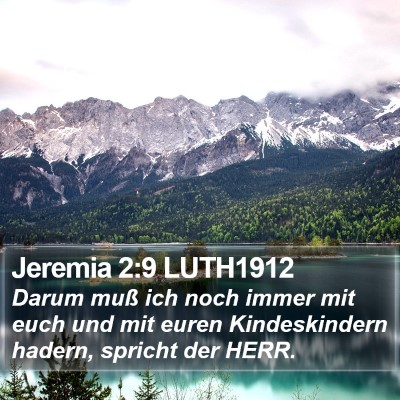 Jeremia 2:9 LUTH1912 Bible Verse Image