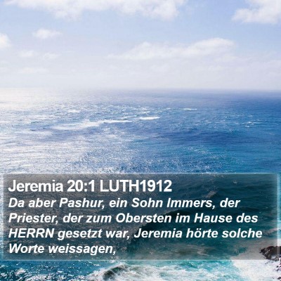 Jeremia 20:1 LUTH1912 Bible Verse Image