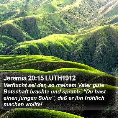 Jeremia 20:15 LUTH1912 Bible Verse Image