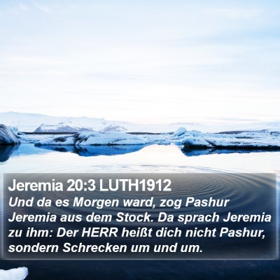 Jeremia 20:3 LUTH1912 Bible Verse Image
