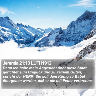 Jeremia 21:10 LUTH1912 Bible Verse Image