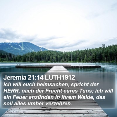 Jeremia 21:14 LUTH1912 Bible Verse Image