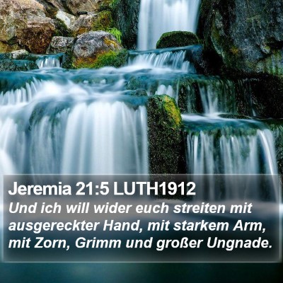 Jeremia 21:5 LUTH1912 Bible Verse Image