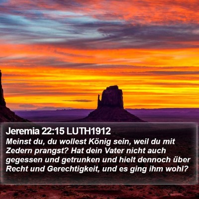 Jeremia 22:15 LUTH1912 Bible Verse Image