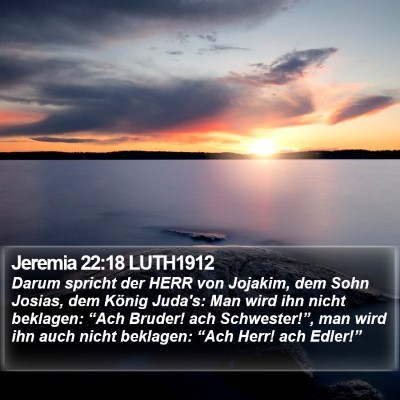 Jeremia 22:18 LUTH1912 Bible Verse Image
