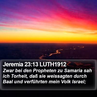 Jeremia 23:13 LUTH1912 Bible Verse Image