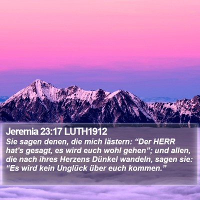 Jeremia 23:17 LUTH1912 Bible Verse Image