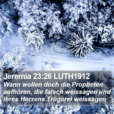 Jeremia 23:26 LUTH1912 Bible Verse Image