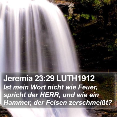 Jeremia 23:29 LUTH1912 Bible Verse Image