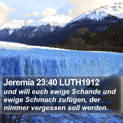 Jeremia 23:40 LUTH1912 Bible Verse Image
