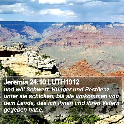 Jeremia 24:10 LUTH1912 Bible Verse Image