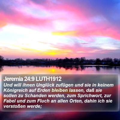 Jeremia 24:9 LUTH1912 Bible Verse Image