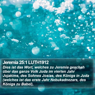 Jeremia 25:1 LUTH1912 Bible Verse Image