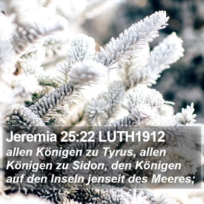 Jeremia 25:22 LUTH1912 Bible Verse Image