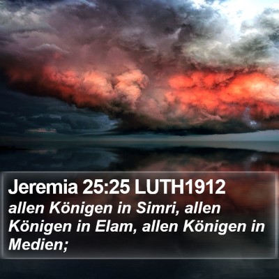 Jeremia 25:25 LUTH1912 Bible Verse Image