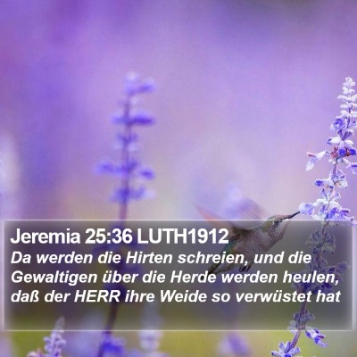 Jeremia 25:36 LUTH1912 Bible Verse Image