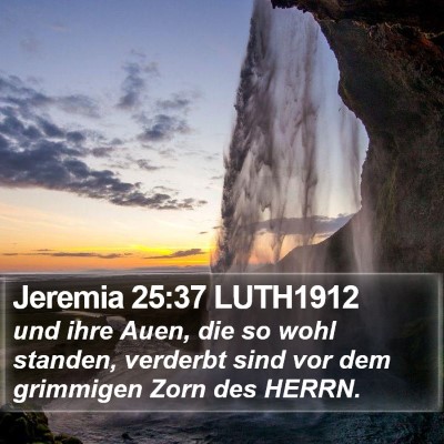 Jeremia 25:37 LUTH1912 Bible Verse Image
