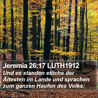Jeremia 26:17 LUTH1912 Bible Verse Image