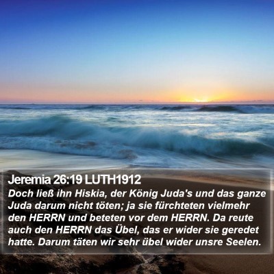 Jeremia 26:19 LUTH1912 Bible Verse Image