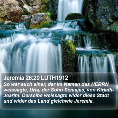 Jeremia 26:20 LUTH1912 Bible Verse Image