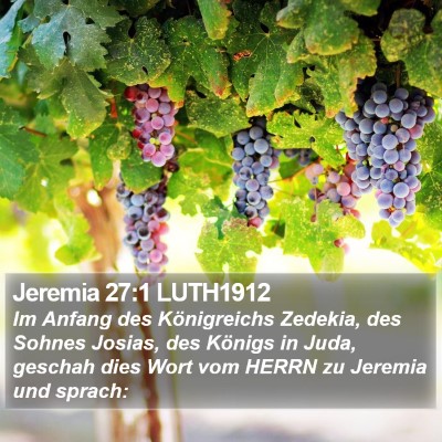 Jeremia 27:1 LUTH1912 Bible Verse Image