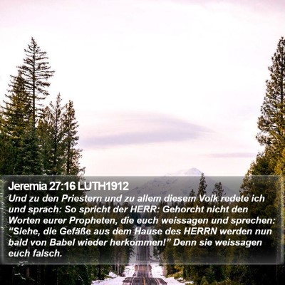 Jeremia 27:16 LUTH1912 Bible Verse Image