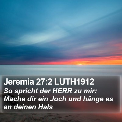 Jeremia 27:2 LUTH1912 Bible Verse Image