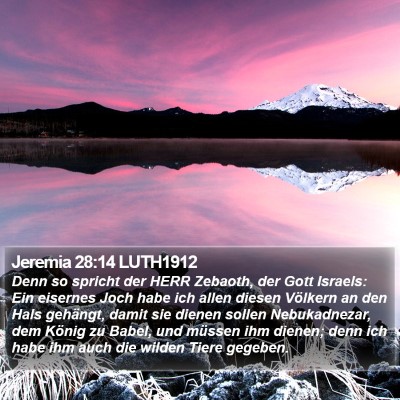 Jeremia 28:14 LUTH1912 Bible Verse Image