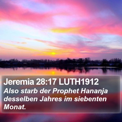 Jeremia 28:17 LUTH1912 Bible Verse Image