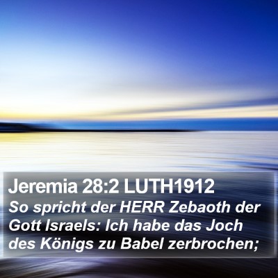 Jeremia 28:2 LUTH1912 Bible Verse Image