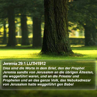 Jeremia 29:1 LUTH1912 Bible Verse Image