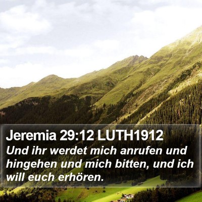 Jeremia 29:12 LUTH1912 Bible Verse Image