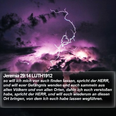 Jeremia 29:14 LUTH1912 Bible Verse Image