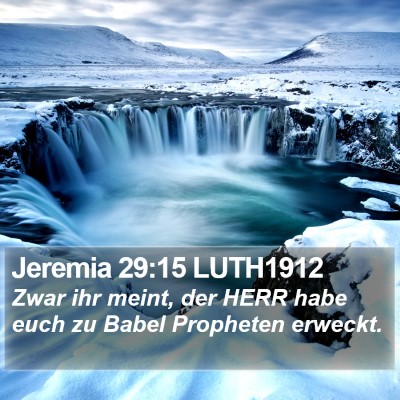Jeremia 29:15 LUTH1912 Bible Verse Image