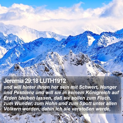 Jeremia 29:18 LUTH1912 Bible Verse Image